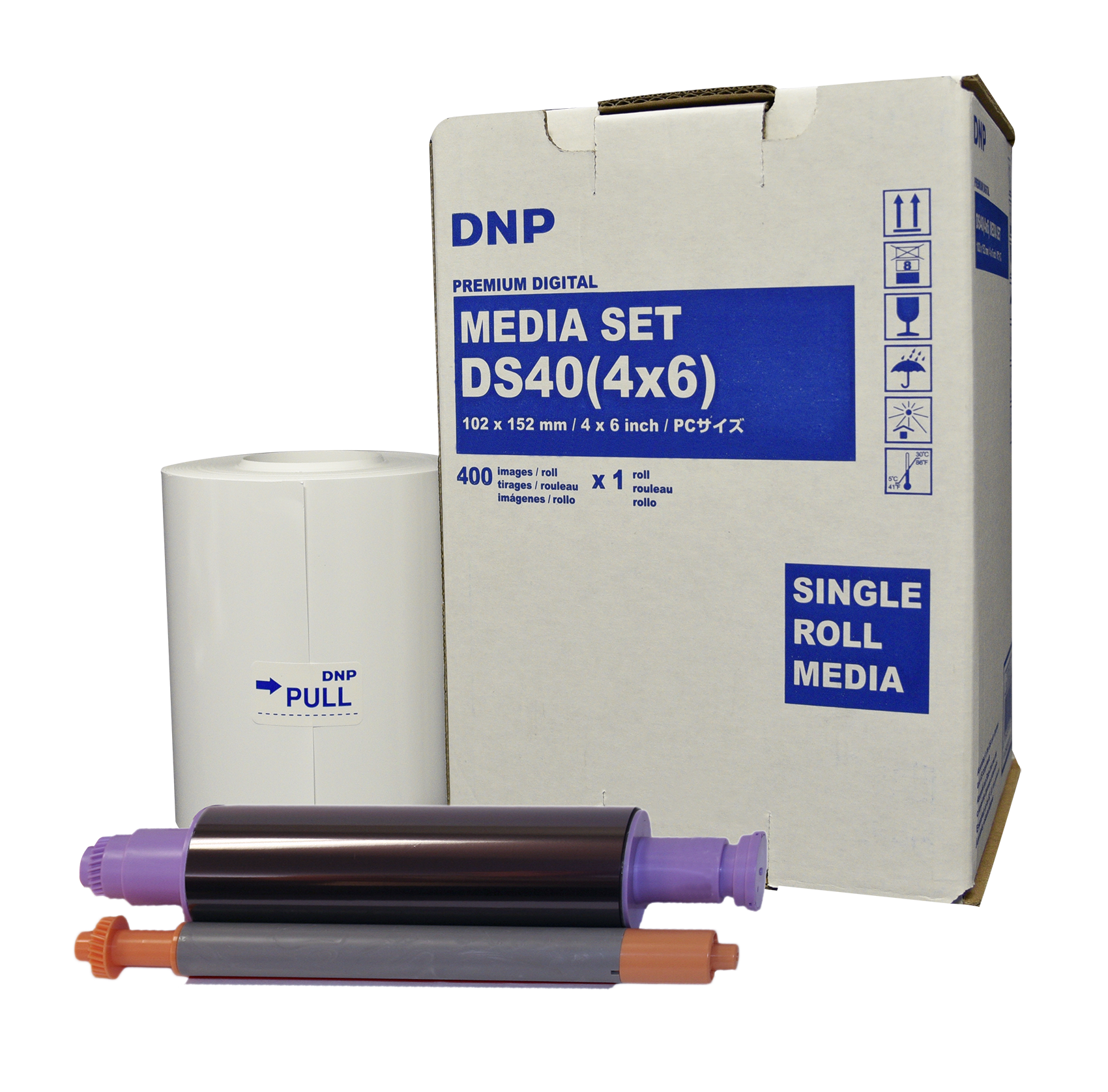 Kit imprimante thermique DNP ID+Flex + 1 carton de consommable pour 1400  tirages 10x15 cm (non marqué au dos)